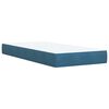 vidaXL Cama boxspring com colch&atilde;o 90x190 cm veludo azul