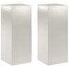 vidaXL Suporte para Plantas 2 pcs Prateado 40 x 40 x 100 cm A&ccedil;o