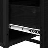 vidaXL Buffet Carvalho Preto 35,5 x 35 x 76 cm