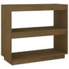 vidaXL Estante 80x35x71 cm pinho maci&ccedil;o castanho mel