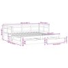 vidaXL Sofá-cama com gavetão e gavetas sem colchão 90x200 cm branco