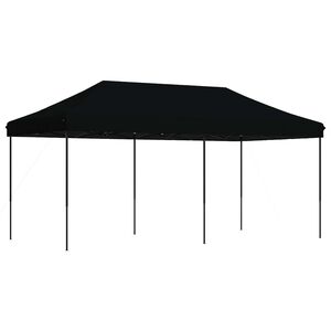 vidaXL Tenda de Festa Preto 292 x 580 x 315 cm Tecido Oxford
