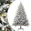 vidaXL &Aacute;rvore de Natal Artificial Pr&eacute;-iluminada com Conjunto de Bolas