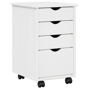 vidaXL Arm&aacute;rio M&oacute;vel Branco 34 x 39 x 56 cm Madeira de pinho maci&ccedil;o