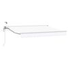 vidaXL Toldo Retr&aacute;til El&eacute;trico Branco 3,5 x 2 m