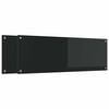 vidaXL Painel de cozinha 2 pcs Preto 120 x 40 cm vidro temperado