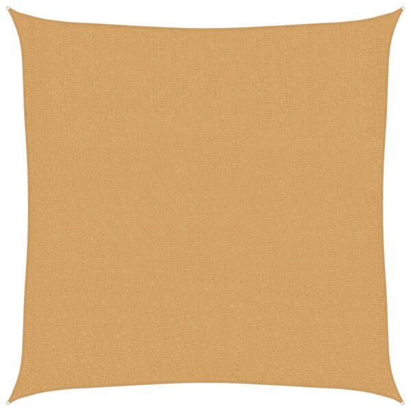 vidaXL Para-sol estilo vela quadrado 160 g/m² 3x3 m PEAD areia