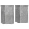 vidaXL Suportes p/ plantas 2 pcs 10x10x18 cm derivados de madeira