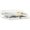vidaXL Sof&aacute;-cama com gavet&atilde;o e gavetas sem colch&atilde;o 90x190 cm branco