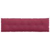 vidaXL Travesseiro para Costas Vinho Vermelho 180 x 50 cm