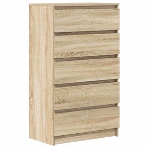 vidaXL Arm&aacute;rio de gavetas 60x36x103 cm deriv. madeira carvalho sonoma