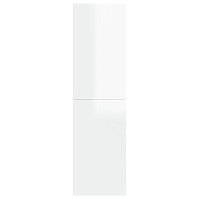 vidaXL Móvel de TV 30,5x30x110 cm contraplacado branco brilhante
