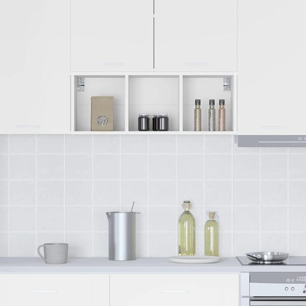 vidaXL Arm&aacute;rio suspenso Riga Branco 30 x 29,5 x 80 cm