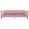 vidaXL Sof&aacute;-cama 90x200 cm veludo rosa
