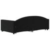 vidaXL Sofá-cama com gavetão e gavetas 90x200 cm veludo preto