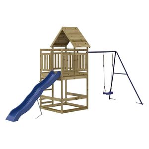 vidaXL Conjunto de brincar para exterior madeira de pinho impregnada