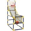 vidaXL Conj. jogo de basquetebol arcade com bola e bomba 45x86x127 cm