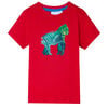 vidaXL T-shirt para crian&ccedil;a vermelho 140