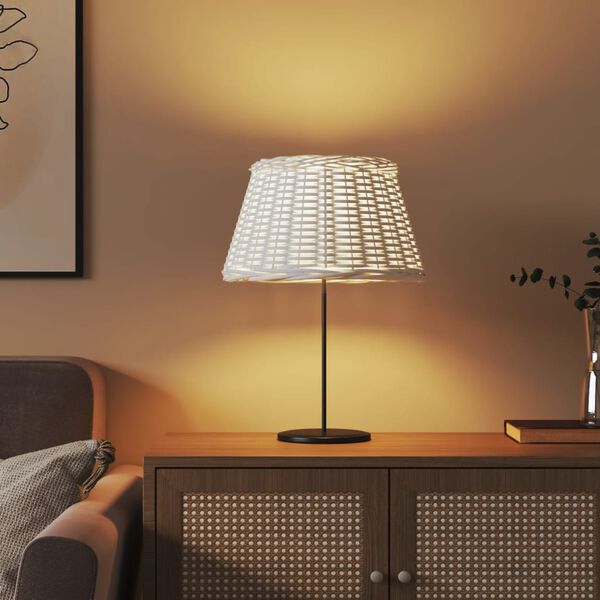 vidaXL Abajur &Oslash;50x30 cm vime branco