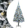 vidaXL &Aacute;rvore de Natal Artificial Branco 180 cm PVC, A&ccedil;o e Pl&aacute;stico