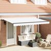 vidaXL Toldo Retr&aacute;til Branco 400 x 200 cm tecido