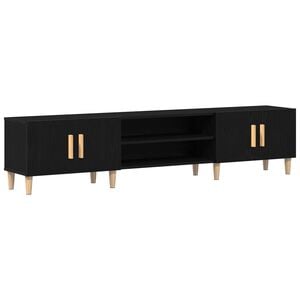 vidaXL Gabinete para TV Carvalho Preto 180 x 31,5 x 40 cm