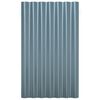vidaXL Pain&eacute;is de telhado 12 pcs 60x36 cm a&ccedil;o galvanizado cinzento
