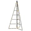 vidaXL &Aacute;rvore de natal de metal com LED KUOPIO 100 cm Branco quente