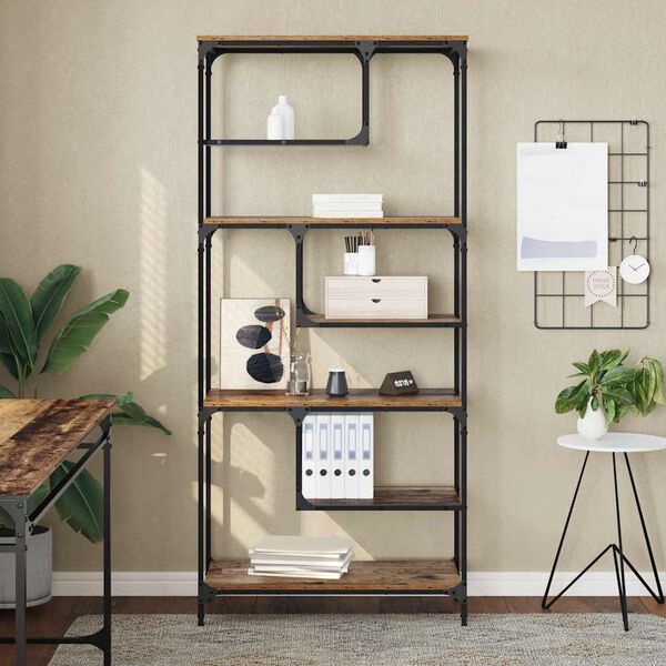 vidaXL Estante Madeira antiga 81 x 36 x 176 cm Madeira processada