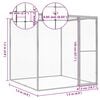 vidaXL Jaula para gatos 1,5x1,5x1,5 m aço galvanizado