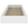 vidaXL Prateleiras parede Loggia 2 pcs 60x15x4cm MDF carvalho e branco