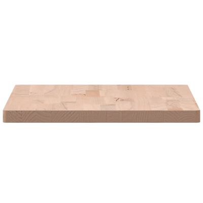 vidaXL Tampo de mesa retangular 60x40x2,5 cm madeira de faia maciça