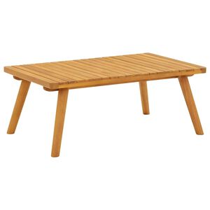 vidaXL Mesa de centro p/ jardim 90x55x35 cm madeira de ac&aacute;cia maci&ccedil;a