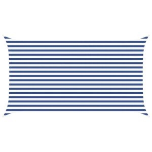 vidaXL Vela de sombra solar Azul e Branco 4,5 x 2,5 m