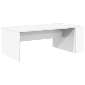 vidaXL Mesa de centro Branco 95 x 50 x 34 cm Derivados de Madeira