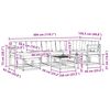 vidaXL Conjunto de Sof&aacute;s para Exterior 8 pcs Cinza Natural e Claro