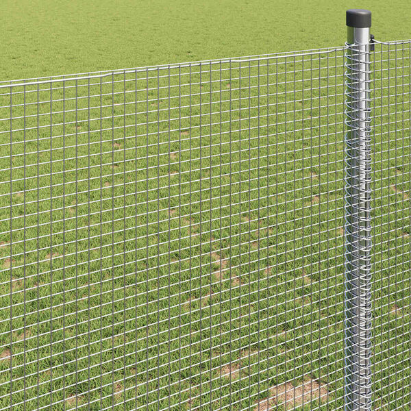 vidaXL Cerca de Arame Soldado Prateado 0.8 x 50 m