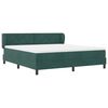 vidaXL Cama Box com colch&atilde;o Verde-escuro 180 x 200 cm Veludo