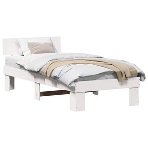 vidaXL Estrutura da Cama Branco 80 x 200 cm Madeira de Pinheiro S&oacute;lida