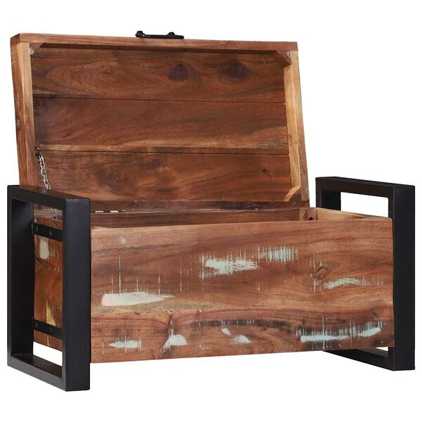 vidaXL Baús de Armazenamento 60 x 30 x 30 cm Madeira recuperada maciça