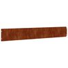 vidaXL Bordas de relvado 10 pcs 15x103 cm a&ccedil;o corten flex&iacute;vel