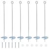 vidaXL &Acirc;ncora para Terra 6 unid. &Oslash;10 x 60 cm Metal Galvanizado