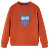 vidaXL Sweatshirt para crian&ccedil;a cor ferrugem-claro 140