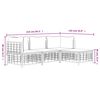 vidaXL 4 pcs conjunto lounge de jardim c/ almofadões vime PE antracite