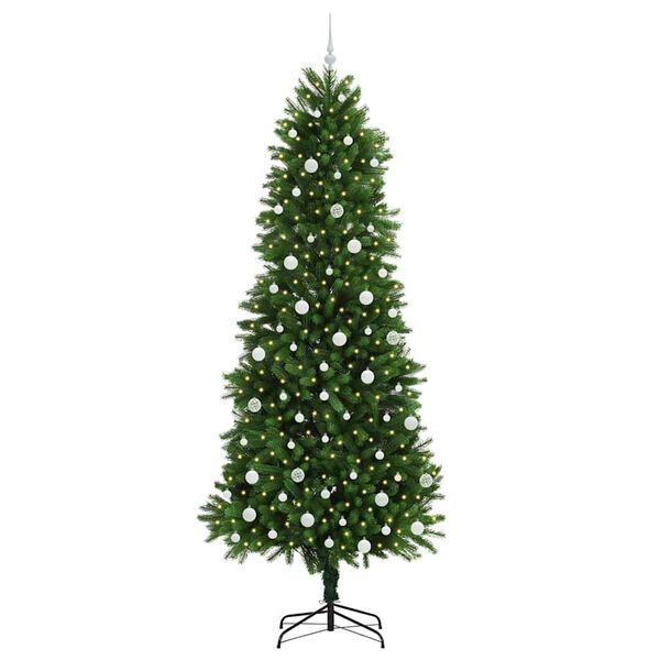 vidaXL &Aacute;rvore de Natal com 300 LEDs com suporte Verde 240 cm PE