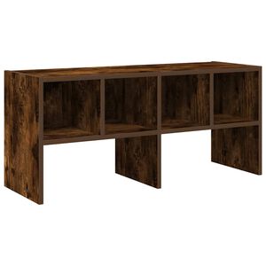 vidaXL Sapateira empilh&aacute;veis 89,5x30x40 cm carvalho fumado