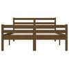 vidaXL Estrutura cama pequena de casal 120x190 cm madeira castanho-mel