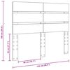 vidaXL Cabeceira Carvalho Sonoma 120 cm Madeira processada