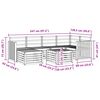 vidaXL Conjuntos de sof&aacute;s Natural Madeira S&oacute;lida de Ac&aacute;cia