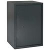 vidaXL Cofre com bloqueio Cinzento escuro 35 x 31 x 50 cm A&ccedil;o